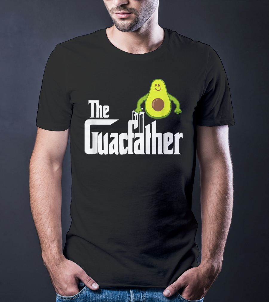 The Guacfather Funny Guacamole Avocado Mens Iconic T-Shirt