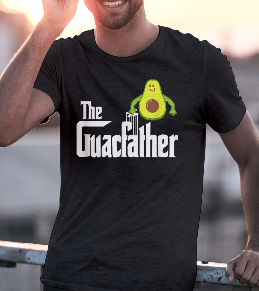 The Guacfather Funny Guacamole Avocado Mens Iconic T-Shirt