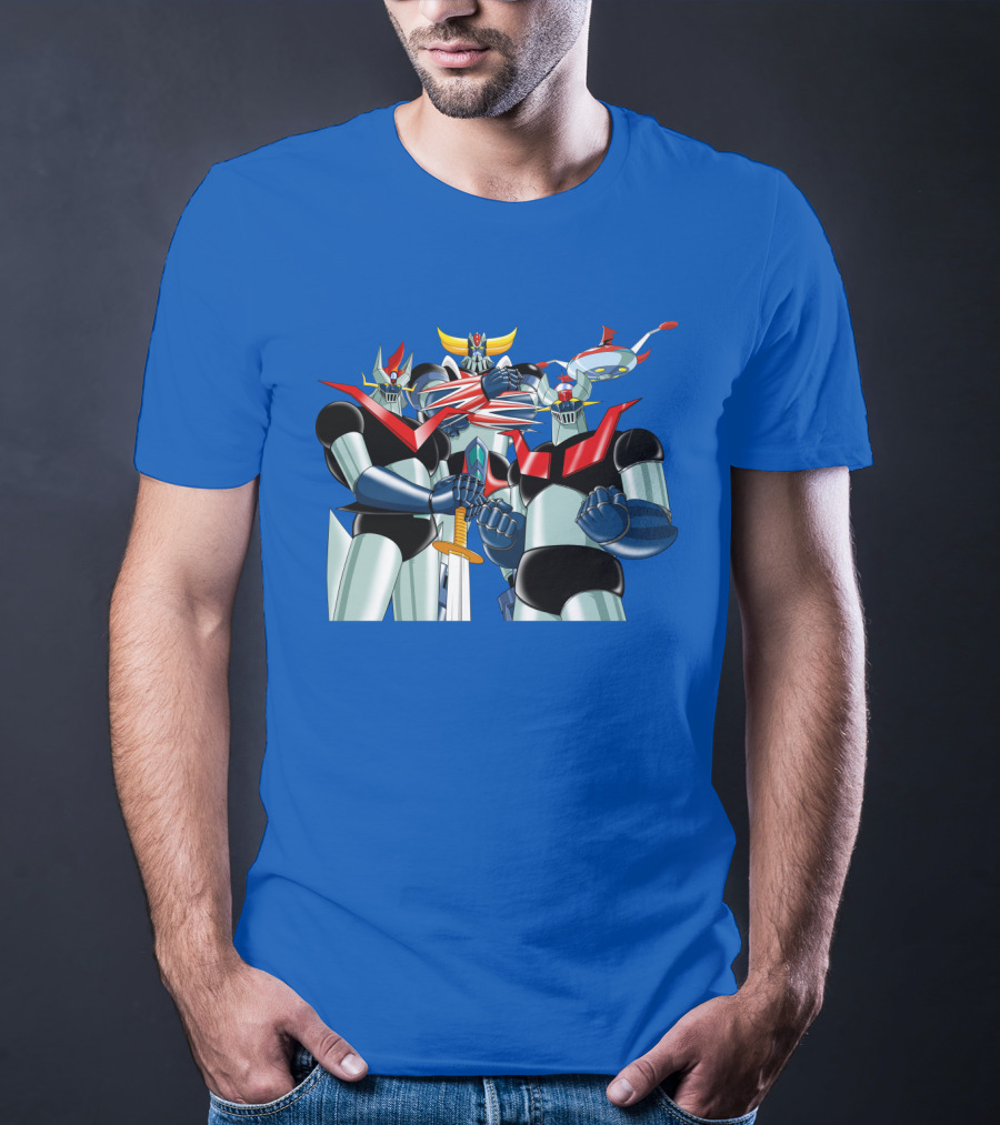 Mazinger Grendizer Robot Trio Battle Stance T-Shirt