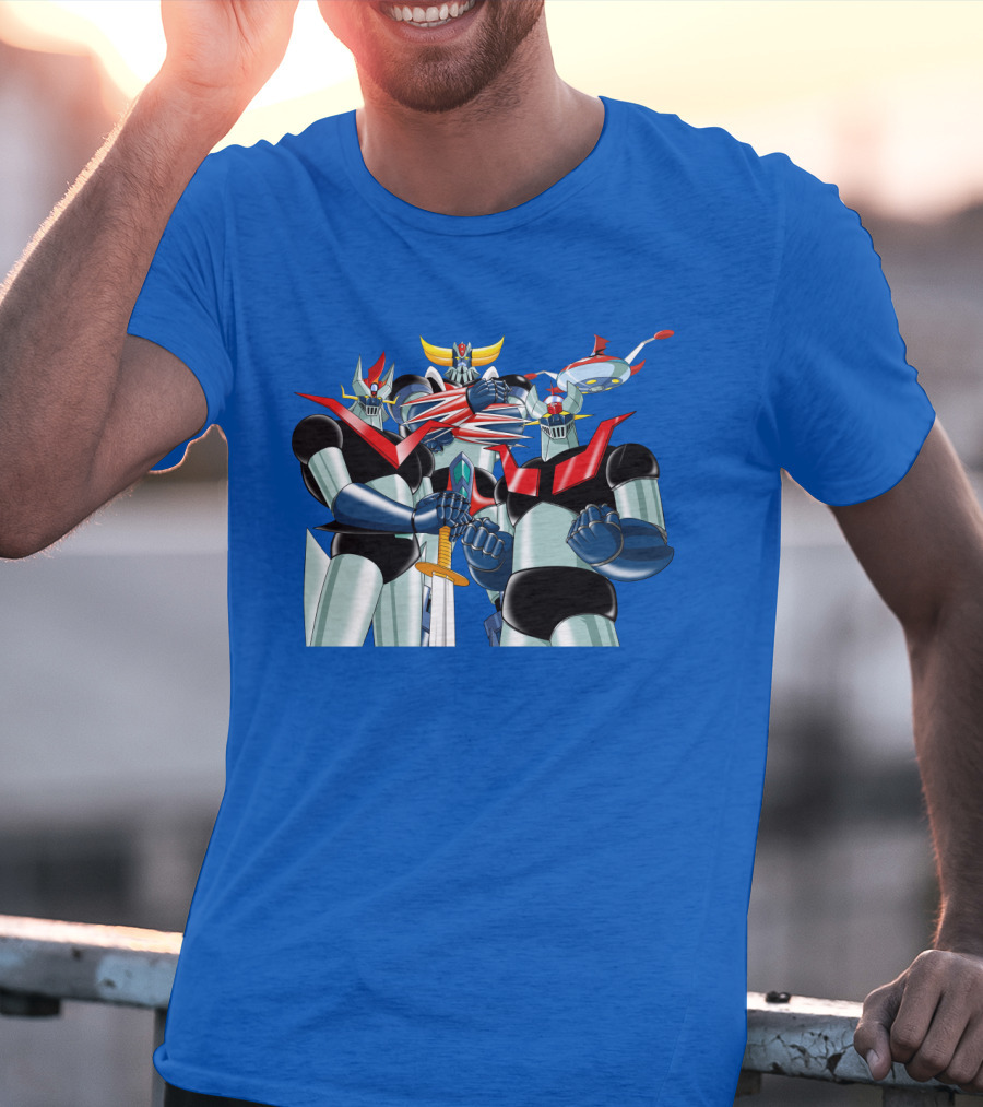 Mazinger Grendizer Robot Trio Battle Stance T-Shirt