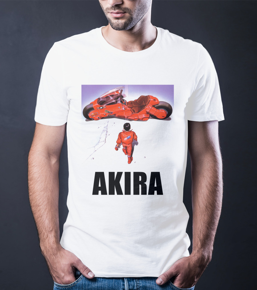 Kaneda Iconic Red Motorcycle Akira T-Shirt