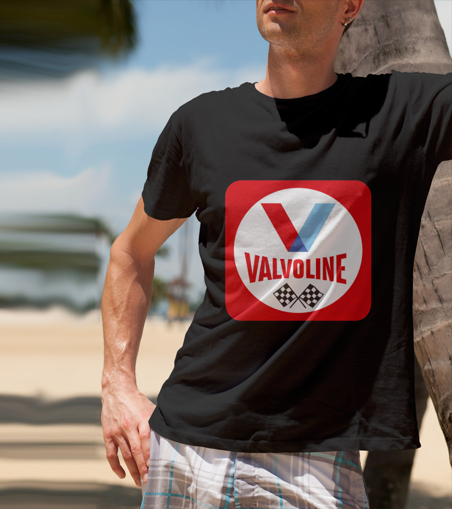 Valvoline Racing Checkered Flag T-Shirt