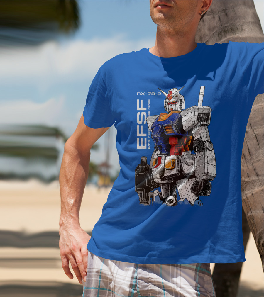 RX-78-2 Gundam EFSF Earth Federation Space Force T-Shirt
