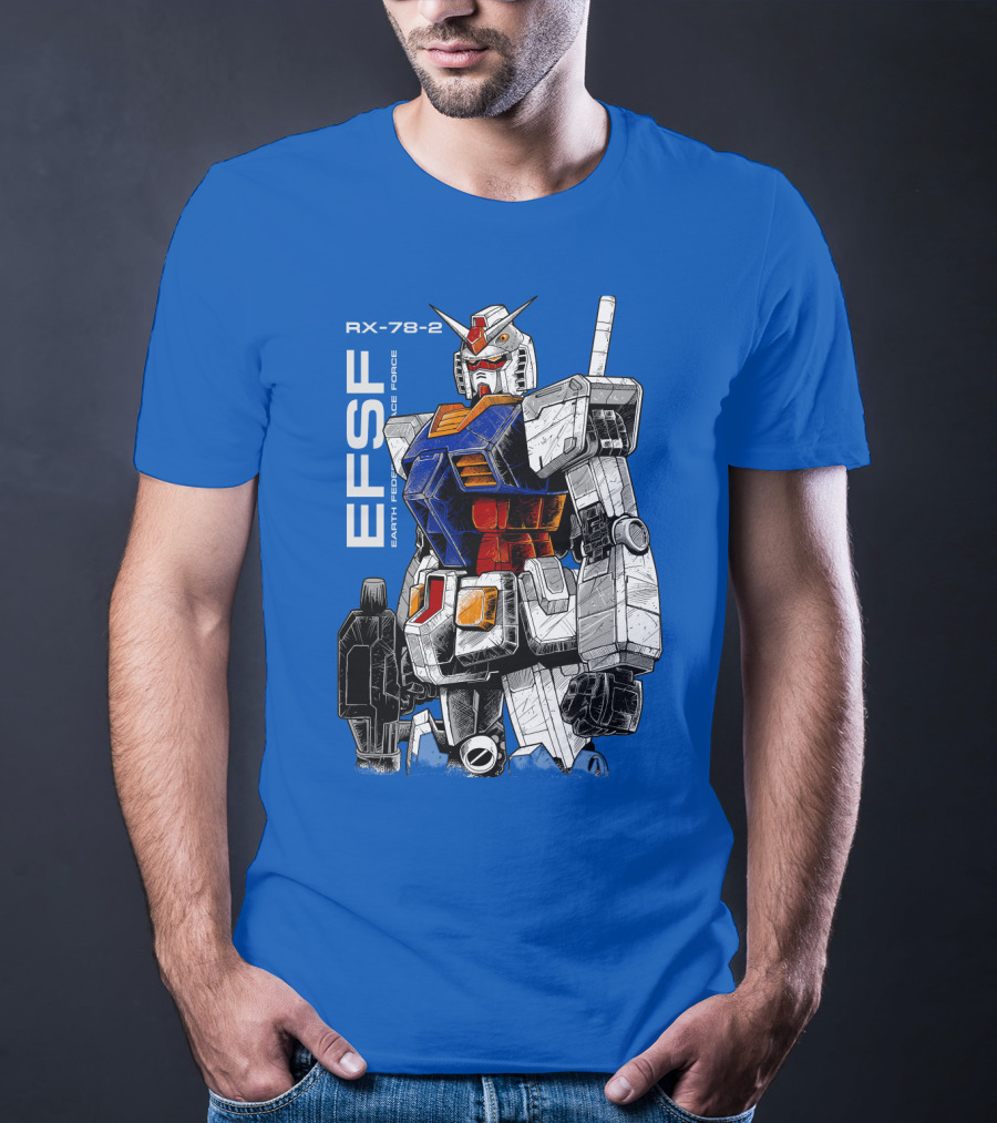 RX-78-2 Gundam EFSF Earth Federation Space Force T-Shirt
