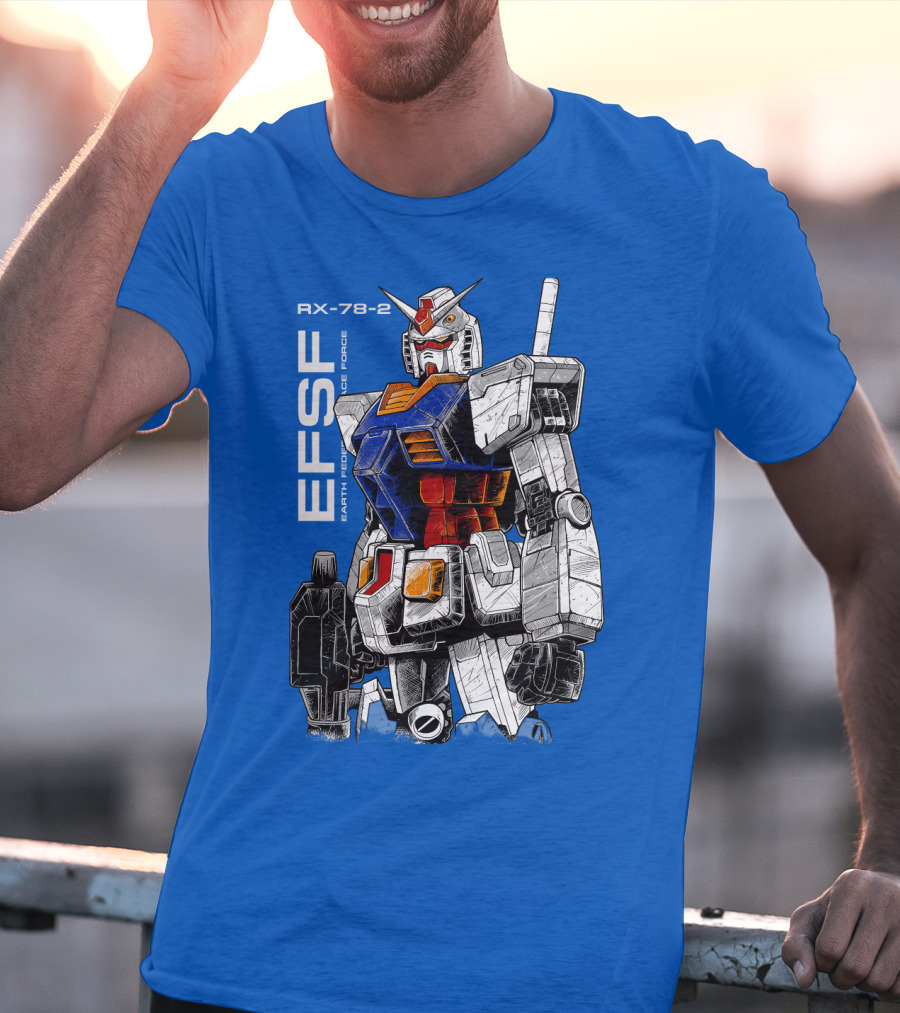 RX-78-2 Gundam EFSF Earth Federation Space Force T-Shirt