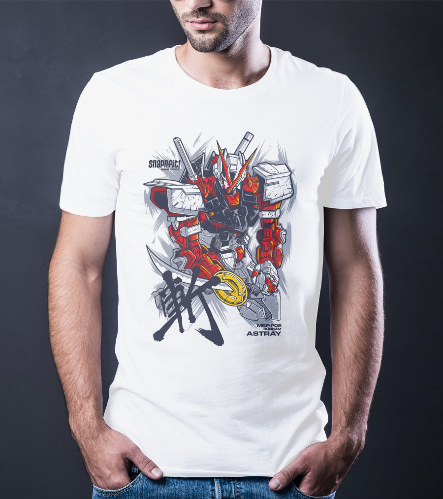 MBF-P02 Gundam Astray Red Frame Snapfit Model Kit T-Shirt