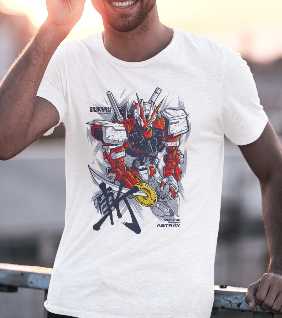 MBF-P02 Gundam Astray Red Frame Snapfit Model Kit T-Shirt