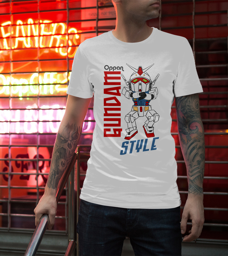 Oppan Gundam Style Vintage Mecha Dance T-Shirt