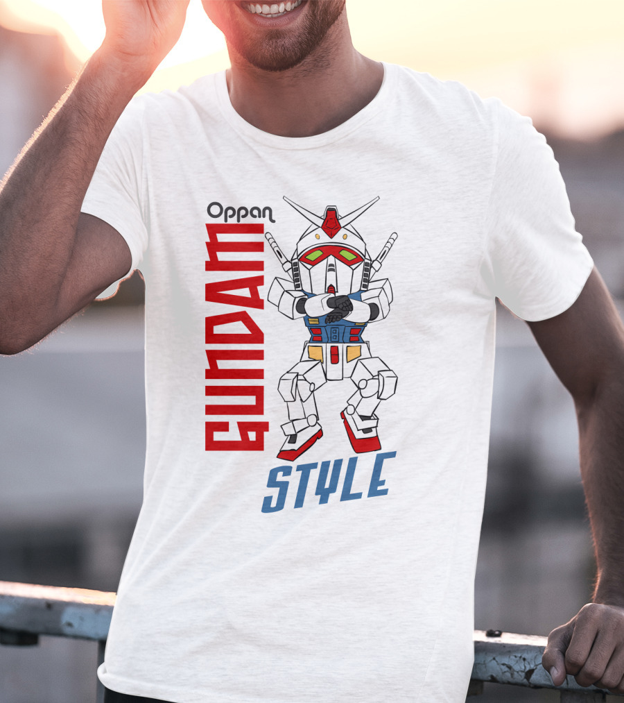 Oppan Gundam Style Vintage Mecha Dance T-Shirt