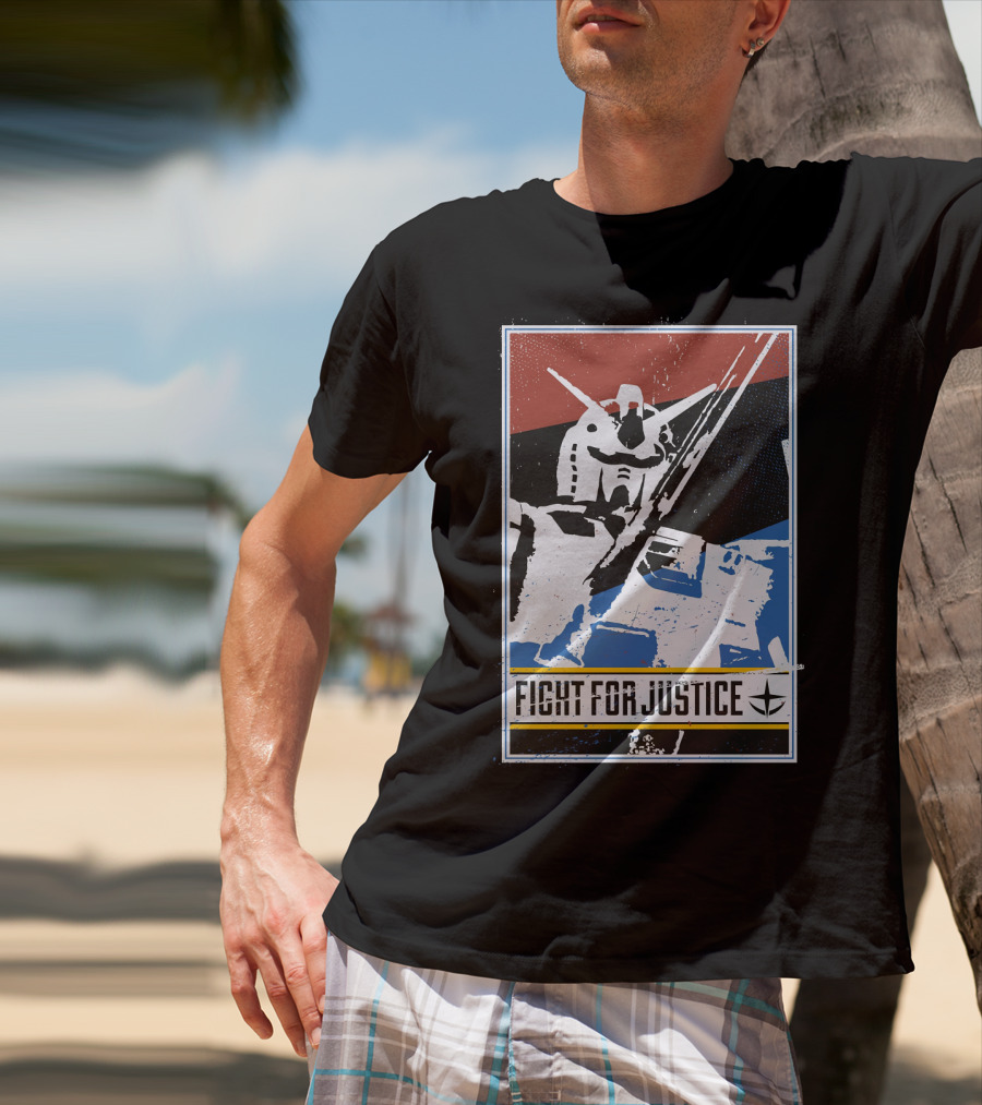 Gundam Fight For Justice Robot T-Shirt