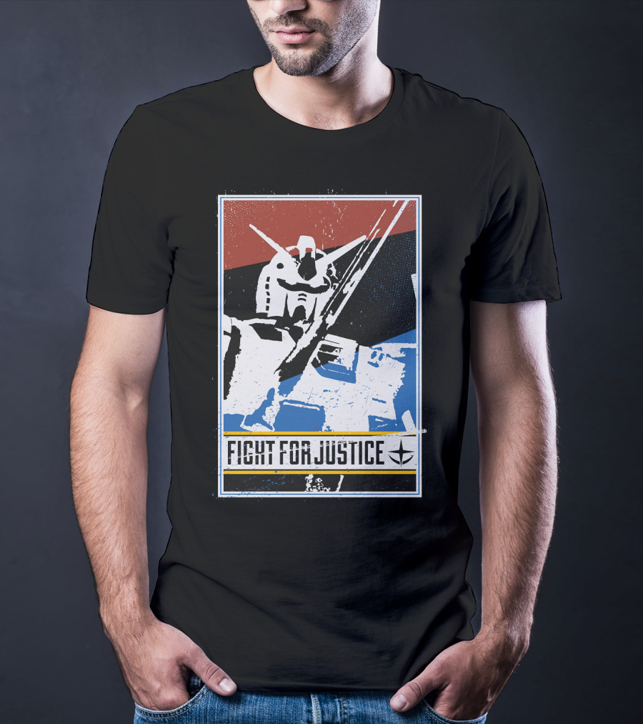 Gundam Fight For Justice Robot T-Shirt