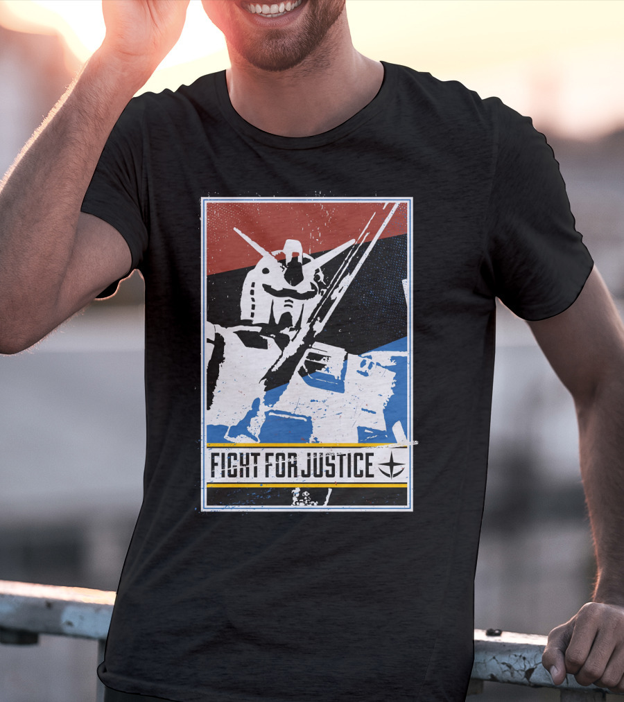 Gundam Fight For Justice Robot T-Shirt
