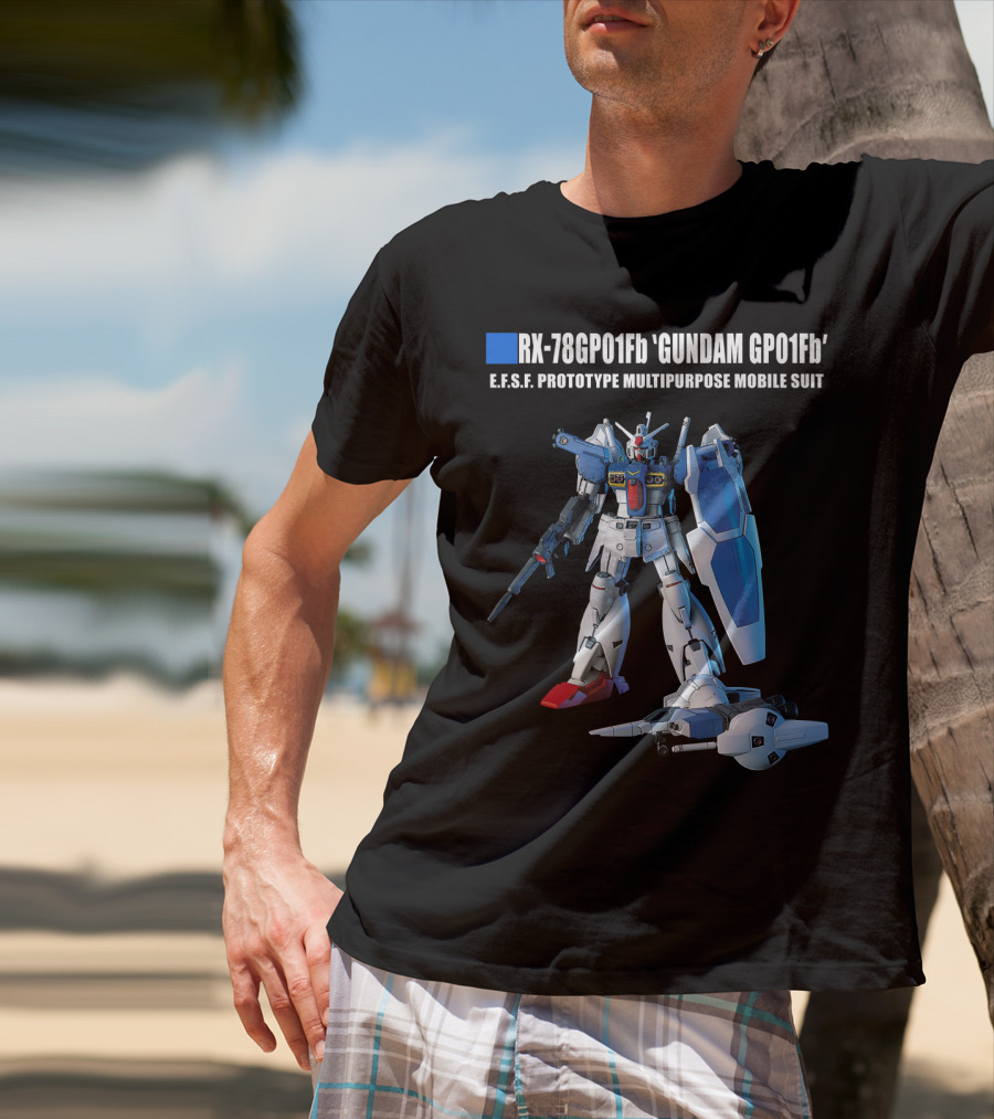 RX-78GP01Fb Gundam GP01Fb E.F.S.F. Prototype Multipurpose Mobile Suit T-Shirt