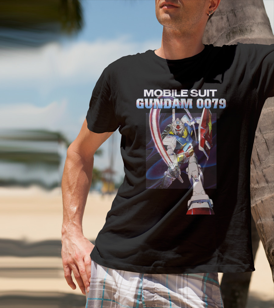Mobile Suit Gundam 0079 Mecha Warrior Action Pose T-Shirt