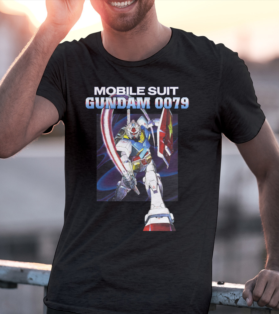 Mobile Suit Gundam 0079 Mecha Warrior Action Pose T-Shirt