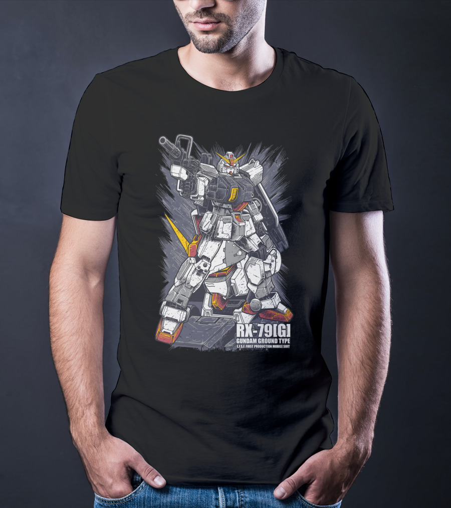 RX-79[G] Gundam Ground Type U.N.T. First Production Mobile Suit T-Shirt