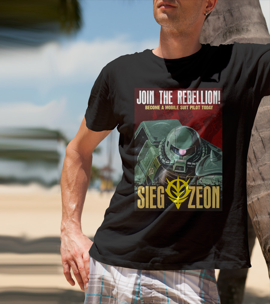 Join The Rebellion Become A Mobile Suit Pilot Today Sieg Zeon T-Shirt