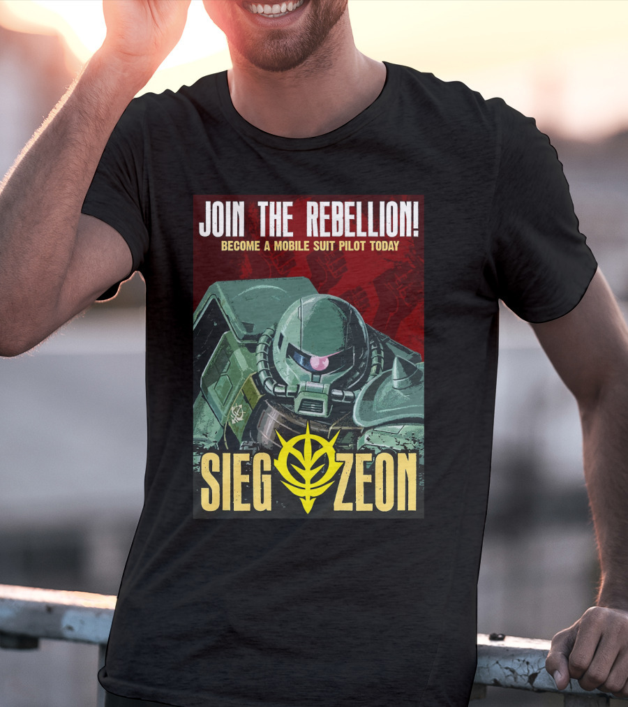 Join The Rebellion Become A Mobile Suit Pilot Today Sieg Zeon T-Shirt