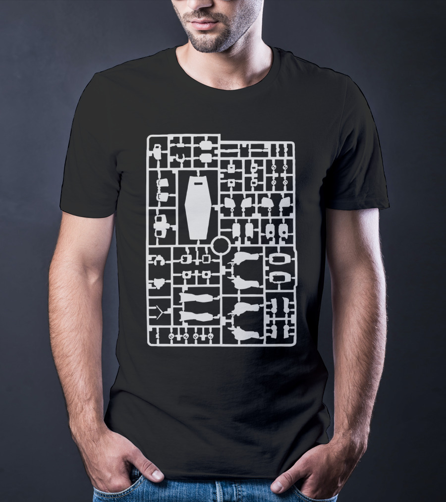 Gundam Plastic Model Kit Runner Frame T-Shirt