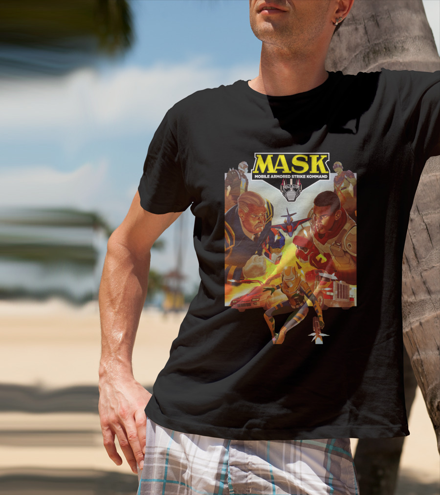 MASK Mobile Armored Strike Kommand Vintage Characters Showdown T-Shirt