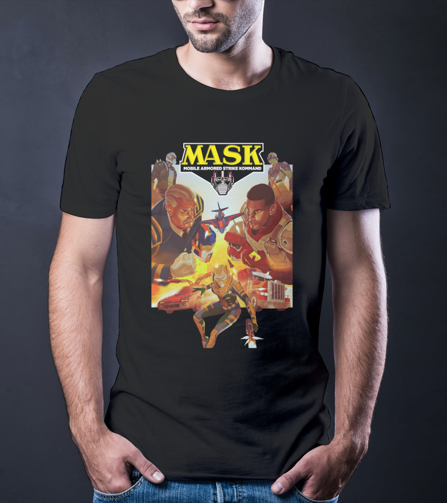 MASK Mobile Armored Strike Kommand Vintage Characters Showdown T-Shirt
