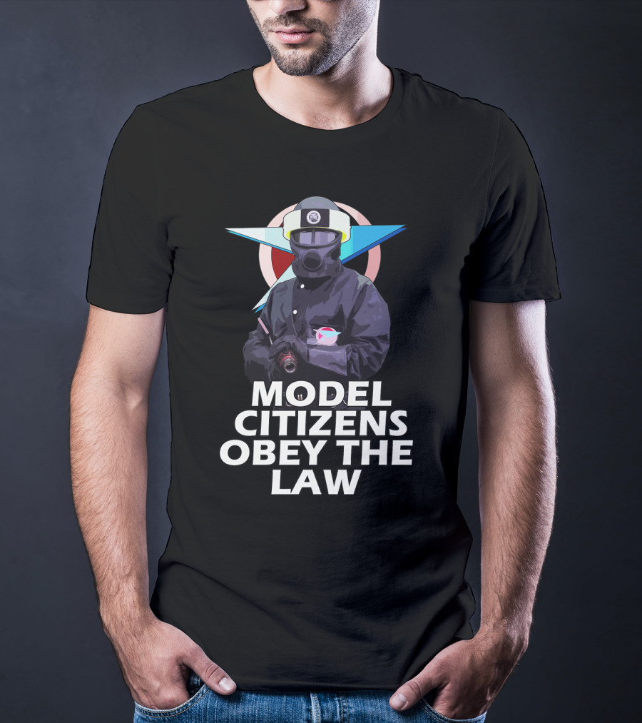 MODEL CITIZENS OBEY THE LAW Blake's 7 Federation T-Shirt