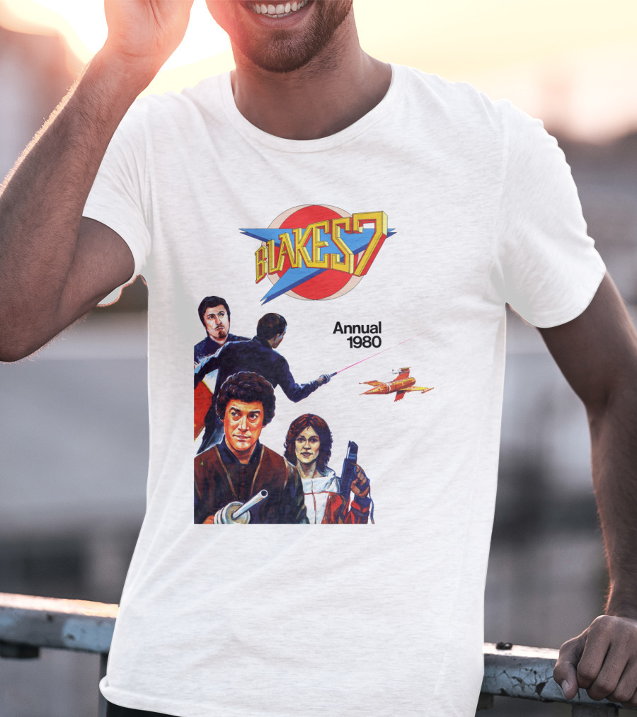 Blake's 7 Annual 1980 Classic Sci-Fi Series Cover T-Shirt