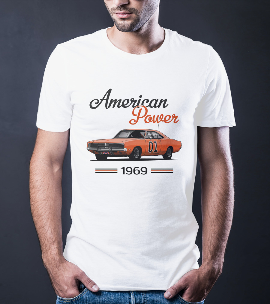 American Power 1969 Dukes Of Hazzard Charger 01 T-Shirt