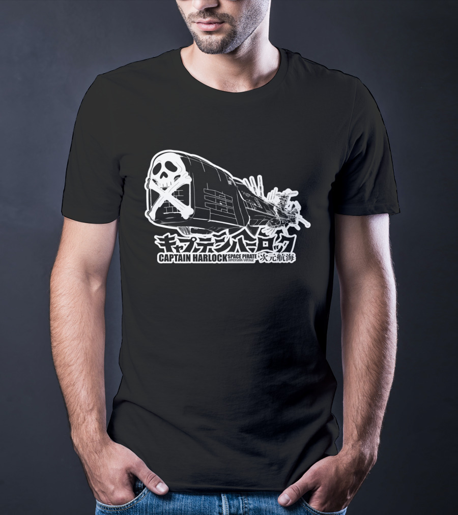 Captain Harlock Space Pirate Dimension Voyage Arcadia T-Shirt