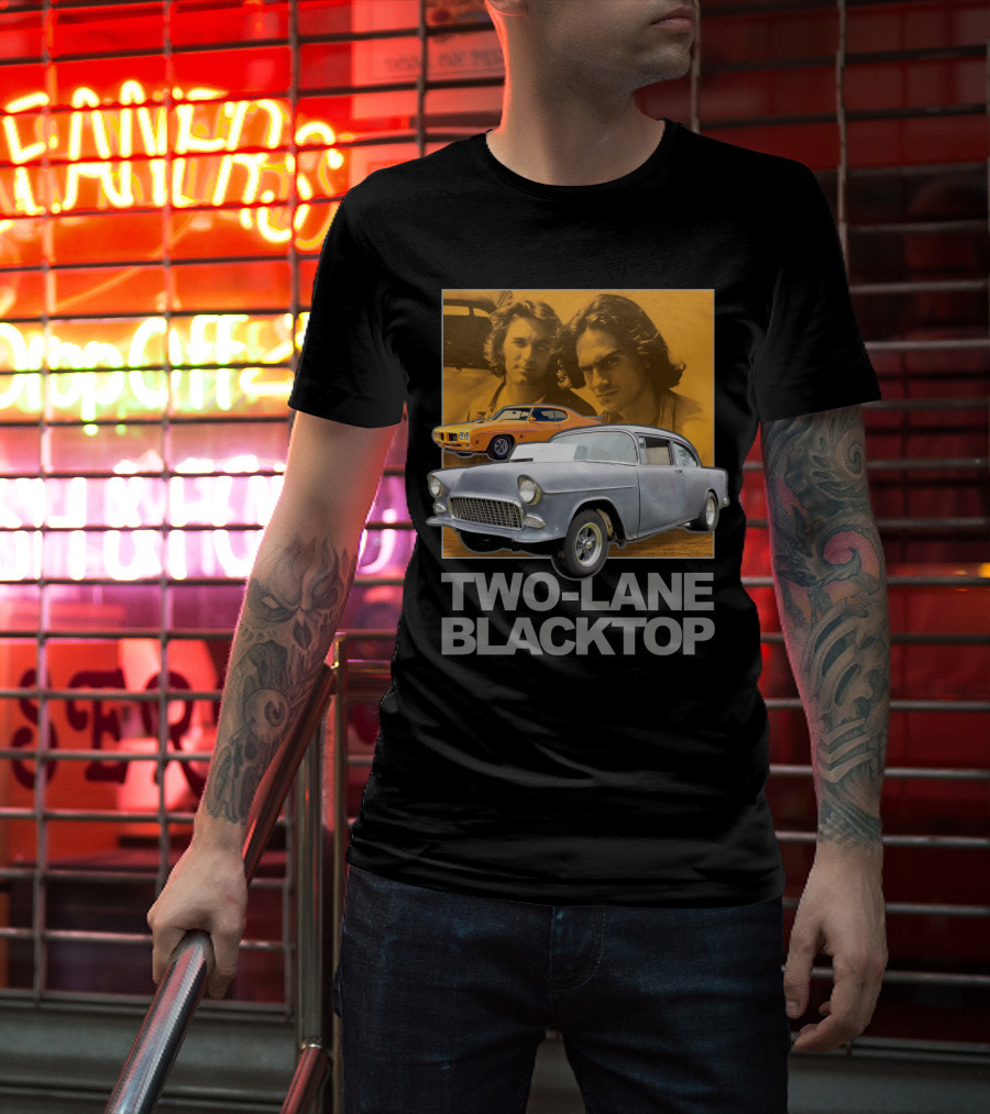 Two-Lane Blacktop Classic Cars And Characters T-Shirt
