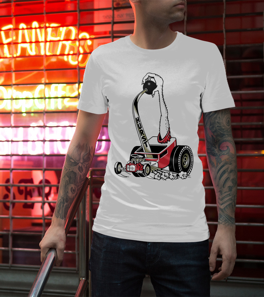 Hurst Floor Shift Monster Hot Rod Racing T-Shirt
