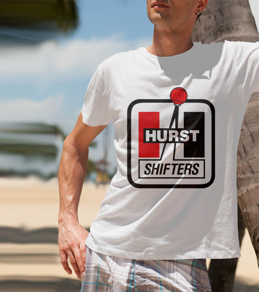 Hurst Shifters Logo Red And Black Gear Stick T-Shirt