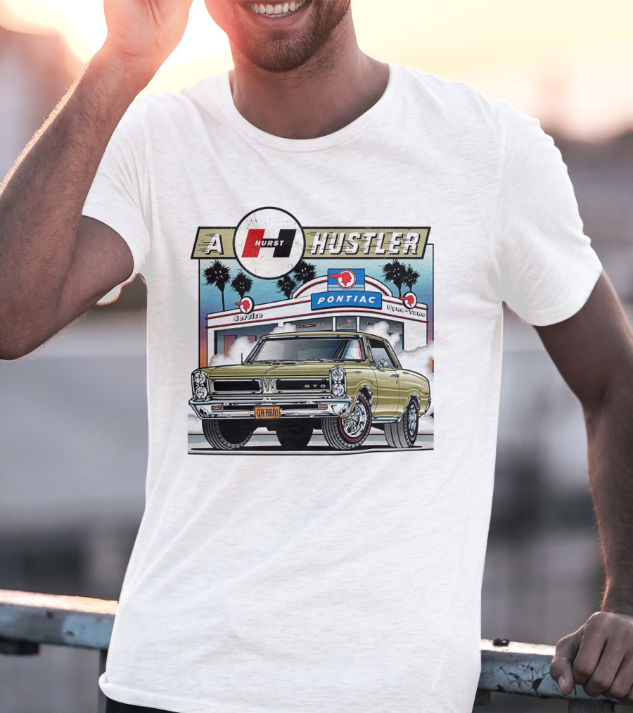 A Hurst Hustler 1965 Pontiac GTO Speeding T-Shirt