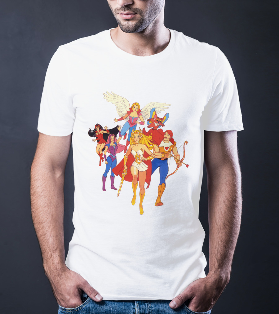 She Ra Princess Of Power Heroes Group T-Shirt