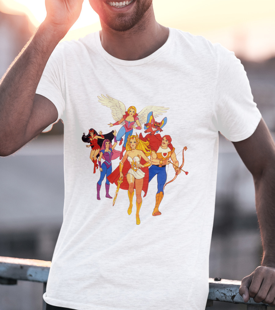 She Ra Princess Of Power Heroes Group T-Shirt