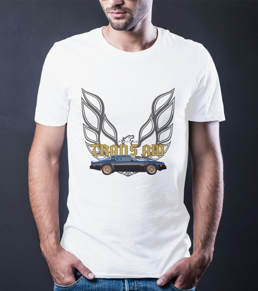 Pontiac Trans Am Smokey And The Bandit Car With Iconic Firebird Wings T-Shirt
