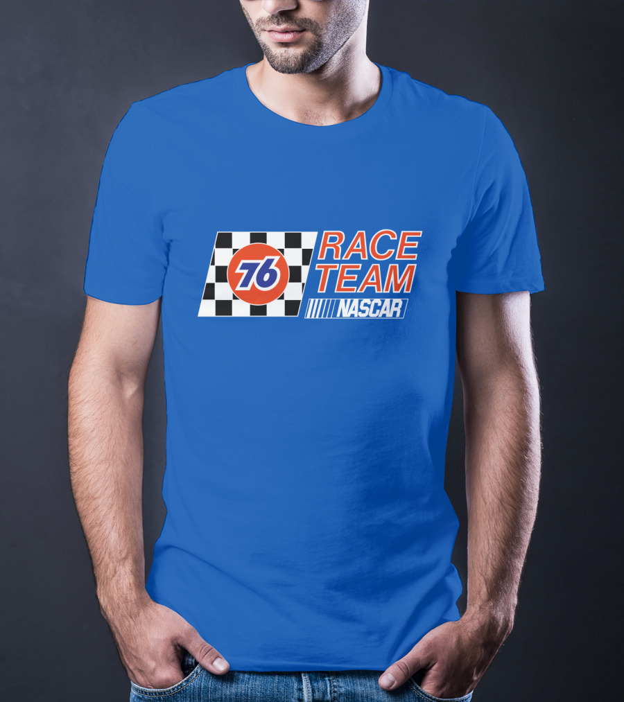 Union 76 Race Team NASCAR Checkered Flag T-Shirt