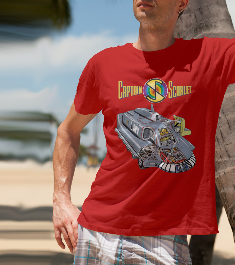 Captain Scarlet SPV Spectrum Pursuit Vehicle Blueprint T-Shirt