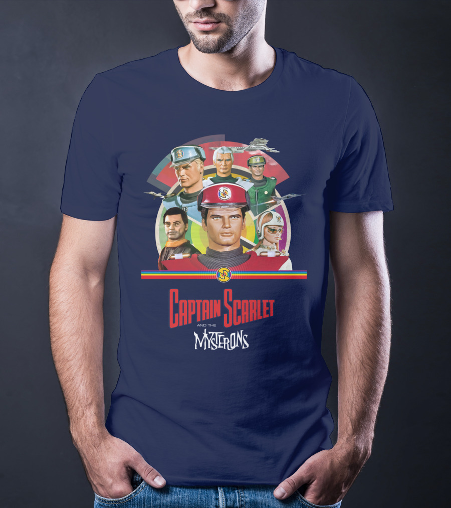 Captain Scarlet And The Mysterons Animated Series Characters Group T-Shirt