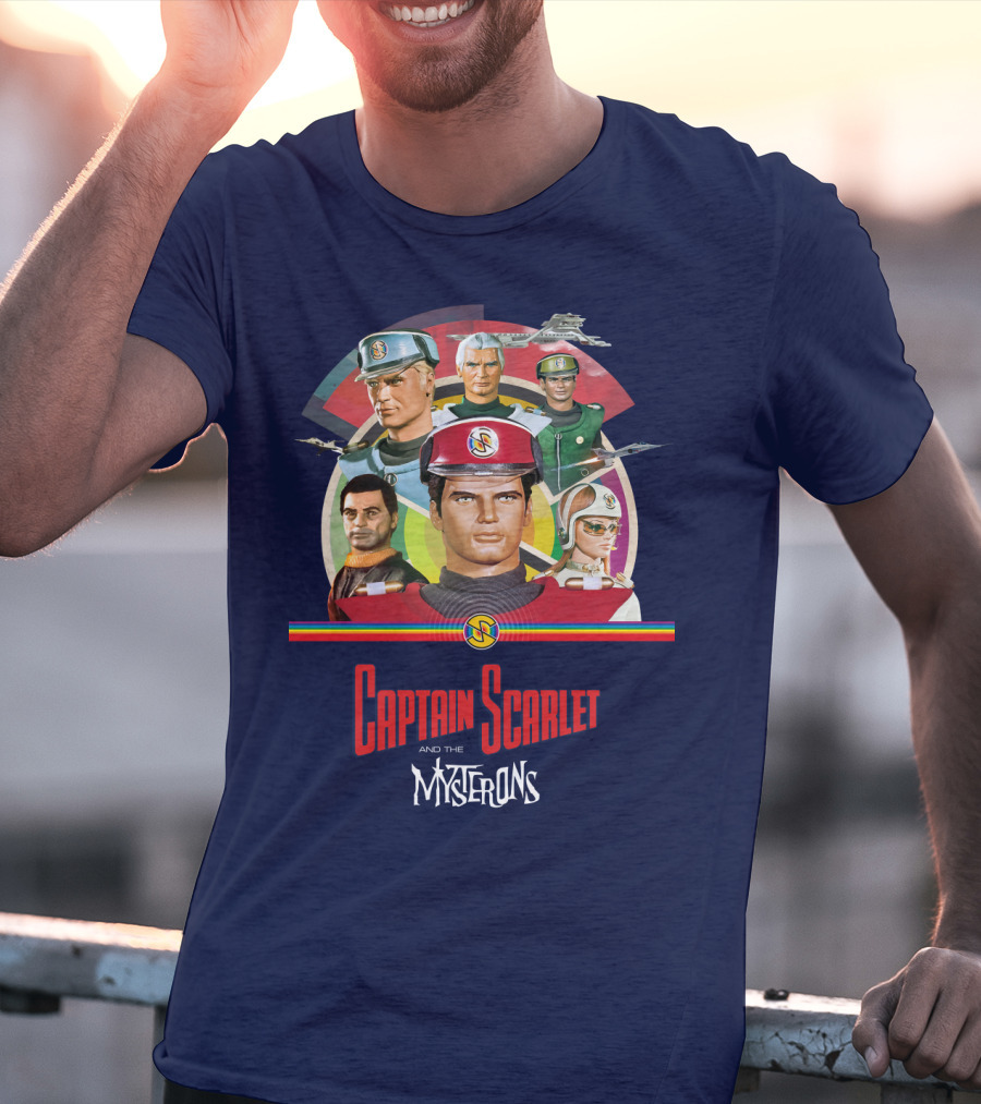 Captain Scarlet And The Mysterons Animated Series Characters Group T-Shirt