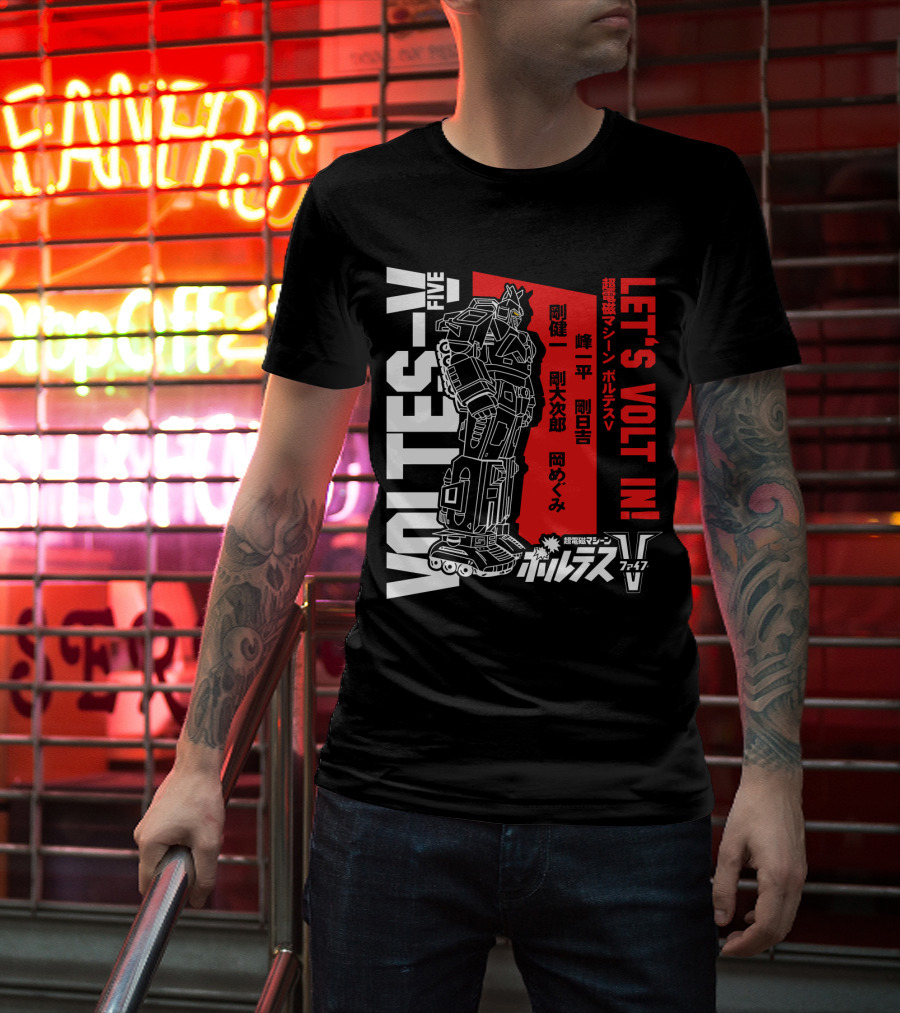Voltes V Five Let's Volt In T-Shirt
