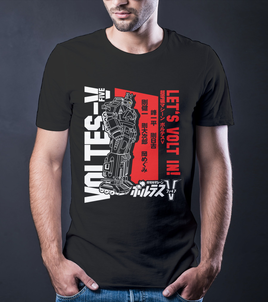 Voltes V Five Let's Volt In T-Shirt