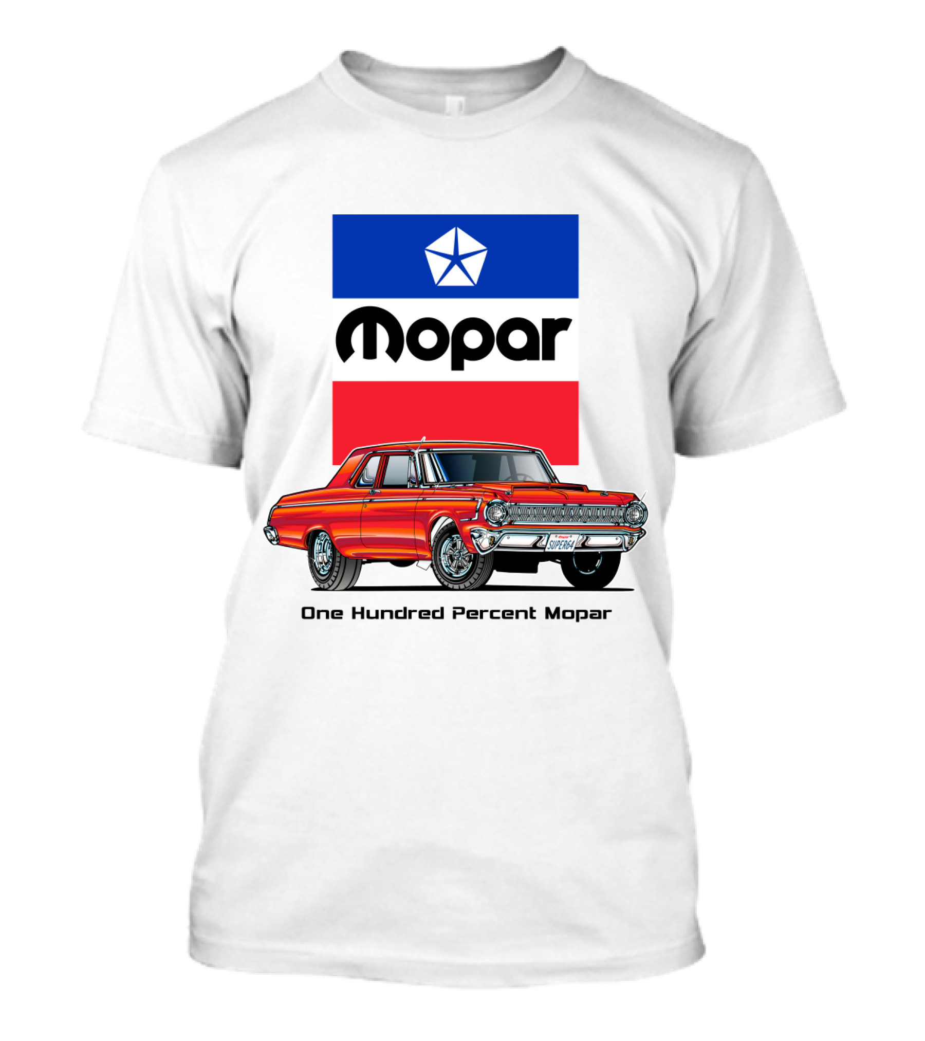 Mopar One Hundred Percent 1964 Dodge Super 440 T-Shirt
