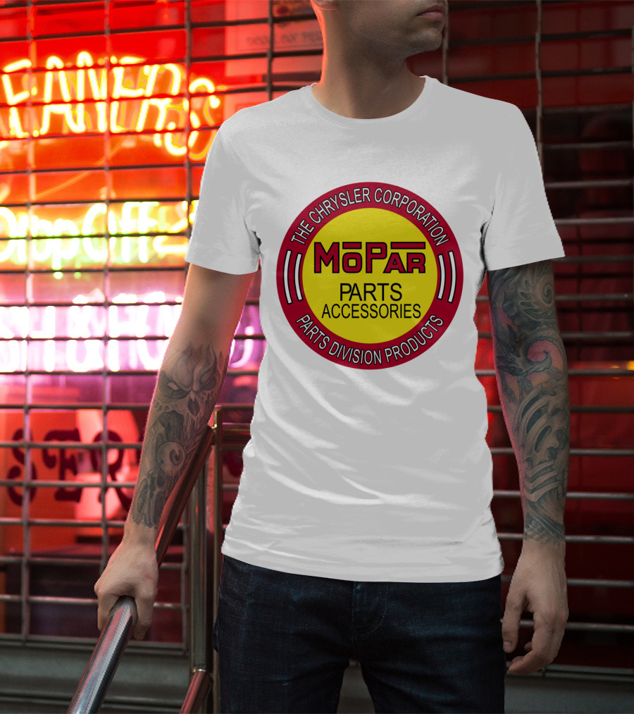 The Chrysler Corporation Mopar Parts Accessories Parts Division Products T-Shirt