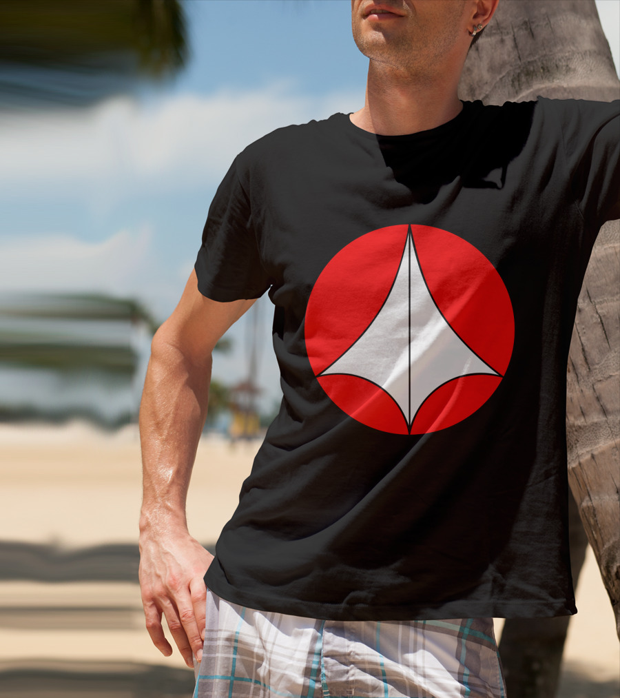 Robotech Symbol Red And White Circle Emblem T-Shirt
