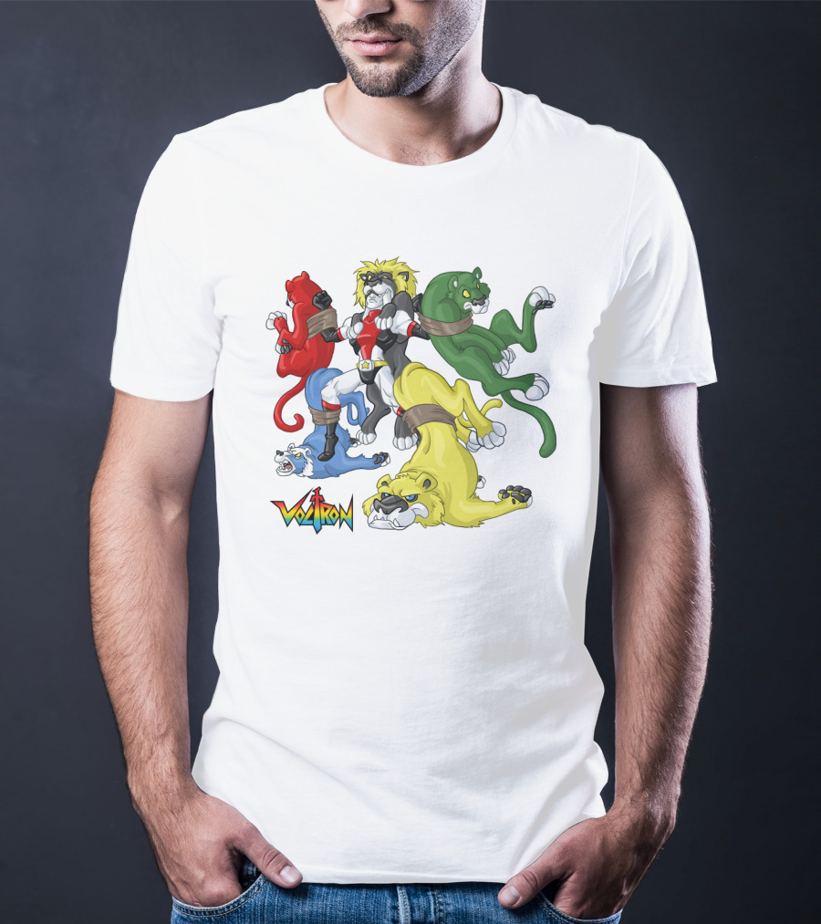 Voltron Classic Lions Team Assembly T-Shirt