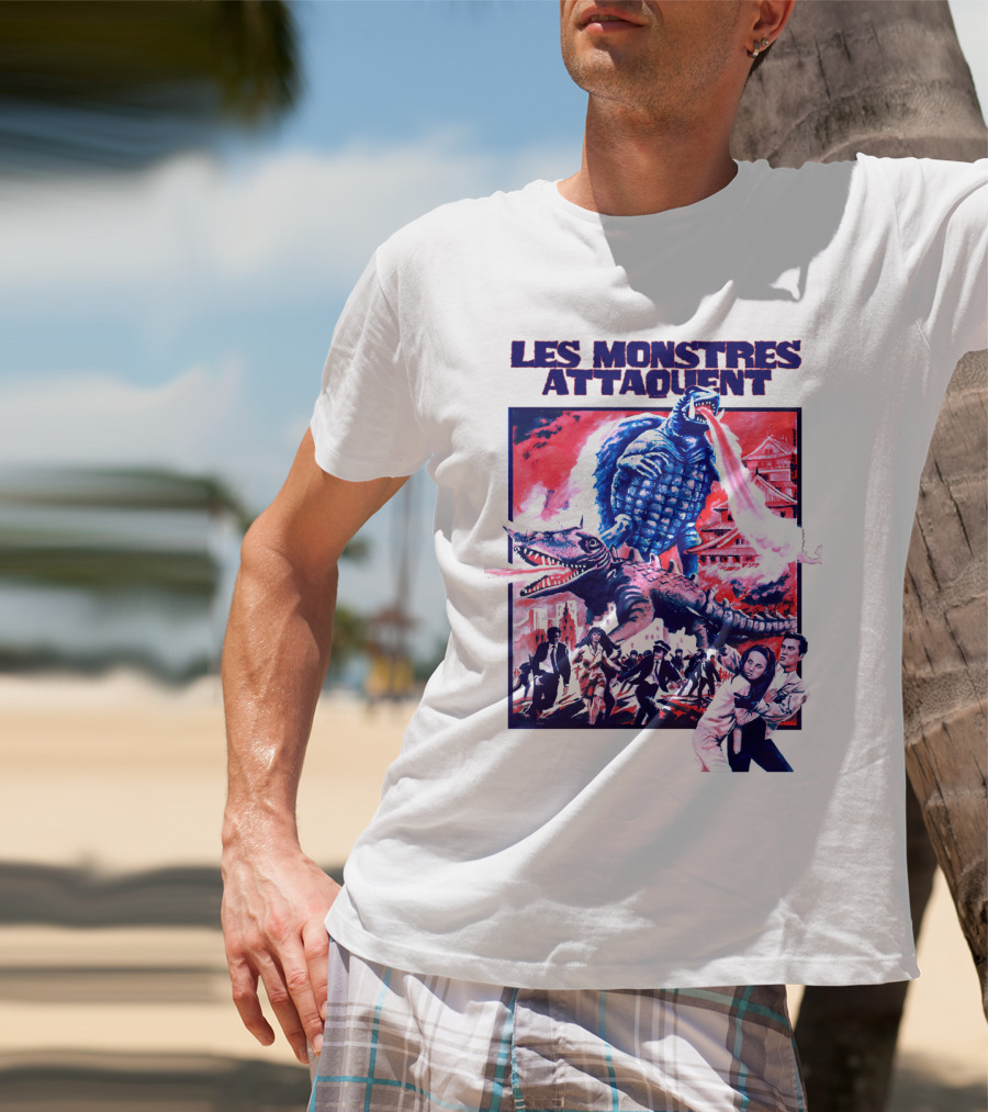 Les Monstres Attaquent Gamera French T-Shirt