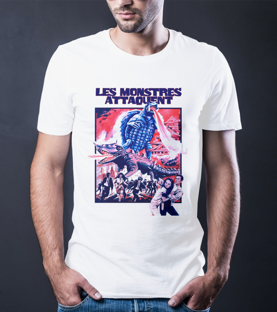 Les Monstres Attaquent Gamera French T-Shirt