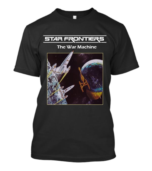 Star Frontiers The War Machine Spaceship Battle Scene T-Shirt