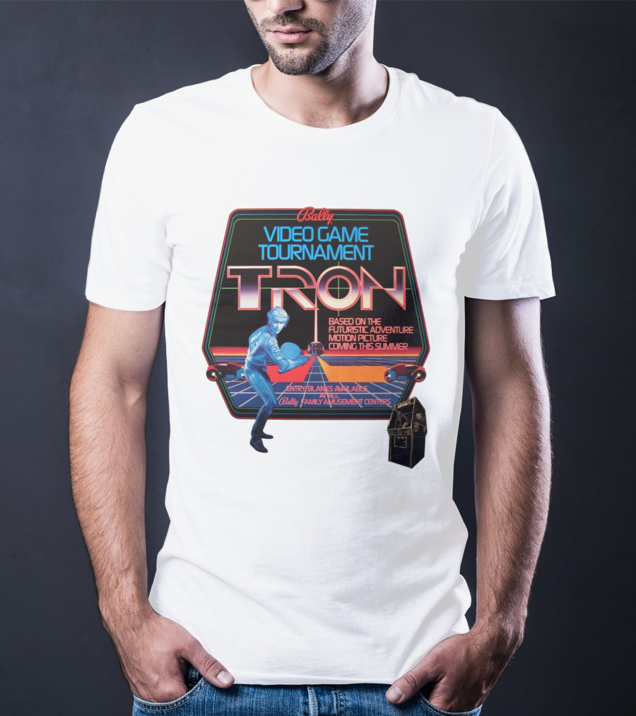 Bally Video Game Tournament Tron Based On The Futuristic Adventure Motion Picture Coming This Summer T-Shirt